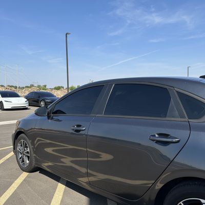 2023 Kia Forte with ceramic tint, after photo 5