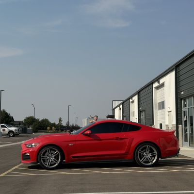2015 Ford Mustang with ceramic tint, after photo 3