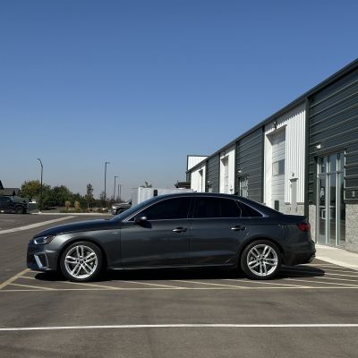 2021 Audi A4 with carbon tint, after photo 2