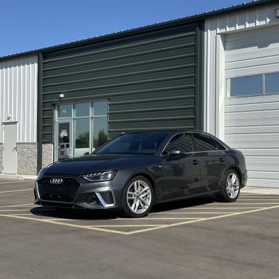 2021 Audi A4 with carbon tint, after photo 1