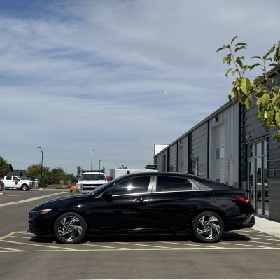 2025 Hyundai Elantra with ceramic tint, after photo 2
