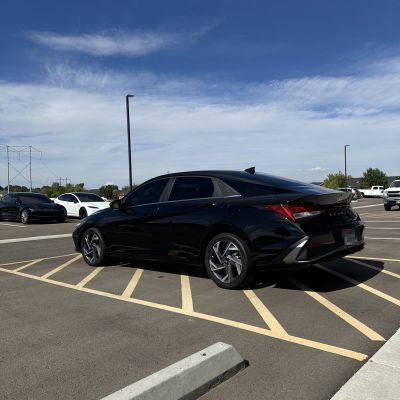 2025 Hyundai Elantra with ceramic tint, after photo 3