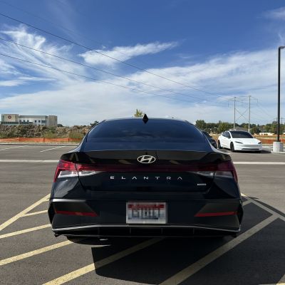 2025 Hyundai Elantra with ceramic tint, after photo 4