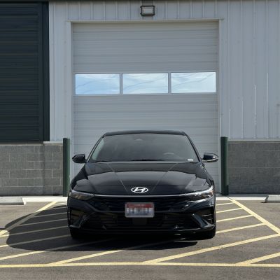 2025 Hyundai Elantra with ceramic tint, after photo 5