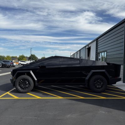 2026 Tesla Cybertruck with ceramic tint, after photo 3