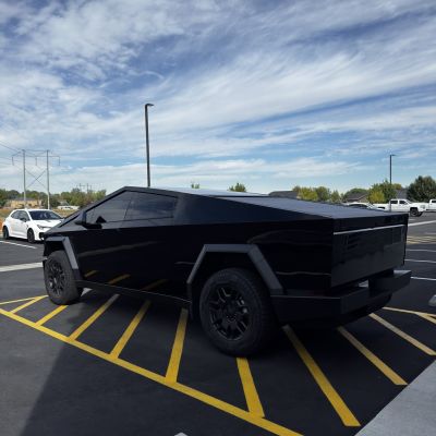 2026 Tesla Cybertruck with ceramic tint, after photo 4