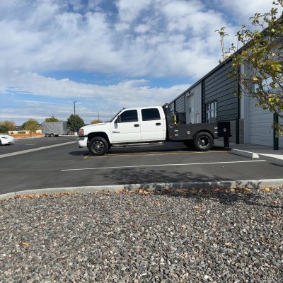 2006 GMC Sierra with carbon tint, after photo 2