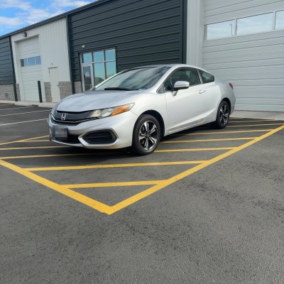 2014 Honda Civic before tint, before photo 2