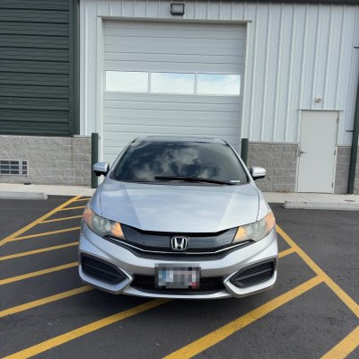 2014 Honda Civic with ceramic tint, after photo 2
