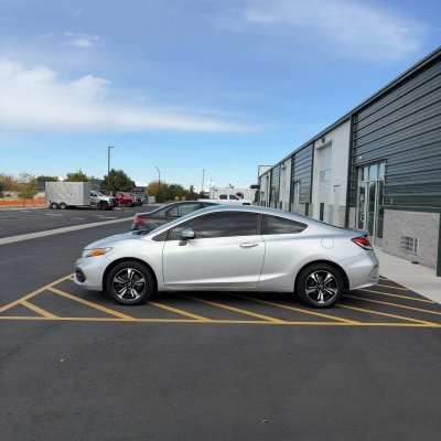 2014 Honda Civic with ceramic tint, after photo 3