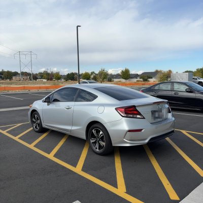 2014 Honda Civic with ceramic tint, after photo 4