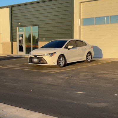2026 Toyota Corolla with ceramic tint, after photo 1