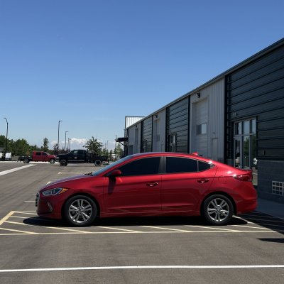 2017 Hyundai Elantra with classic tint, after photo 2