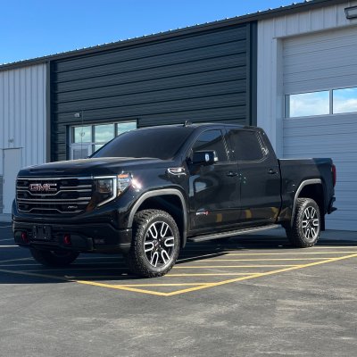 2026 GMC Sierra with ceramic tint, after photo 1