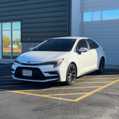 2023 Toyota Corolla with ceramic tint, after photo 1