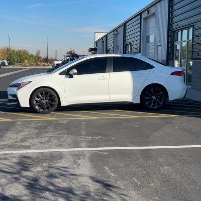 2023 Toyota Corolla with ceramic tint, after photo 2