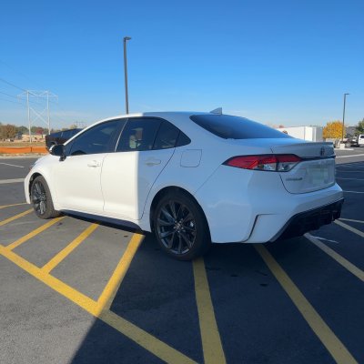 2023 Toyota Corolla with ceramic tint, after photo 3