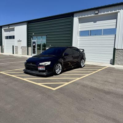 2008 Mitsubishi Lancer Evolution with ceramic tint, after photo 2