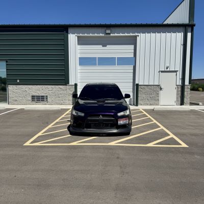 2008 Mitsubishi Lancer Evolution with ceramic tint, after photo 4