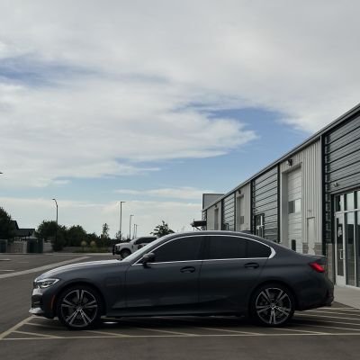 2021 BMW 330e with ceramic tint, after photo 2