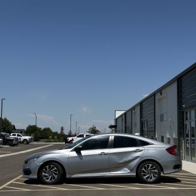 2017 Honda Civic with ceramic tint, after photo 2