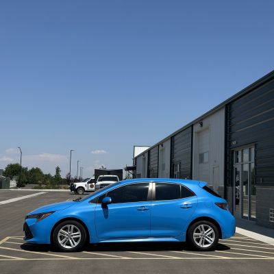 2022 Toyota Corolla with ceramic tint, after photo 2
