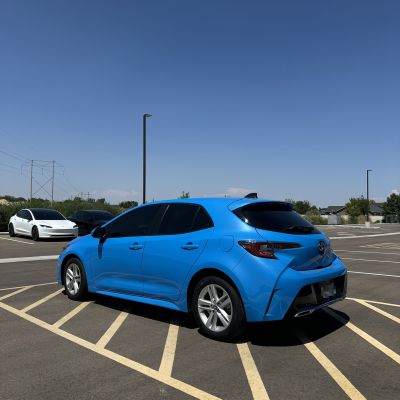 2022 Toyota Corolla with ceramic tint, after photo 3