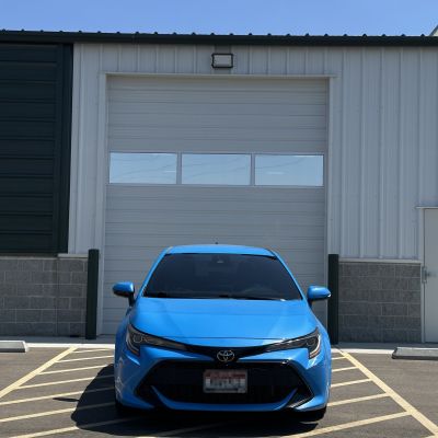2022 Toyota Corolla with ceramic tint, after photo 7
